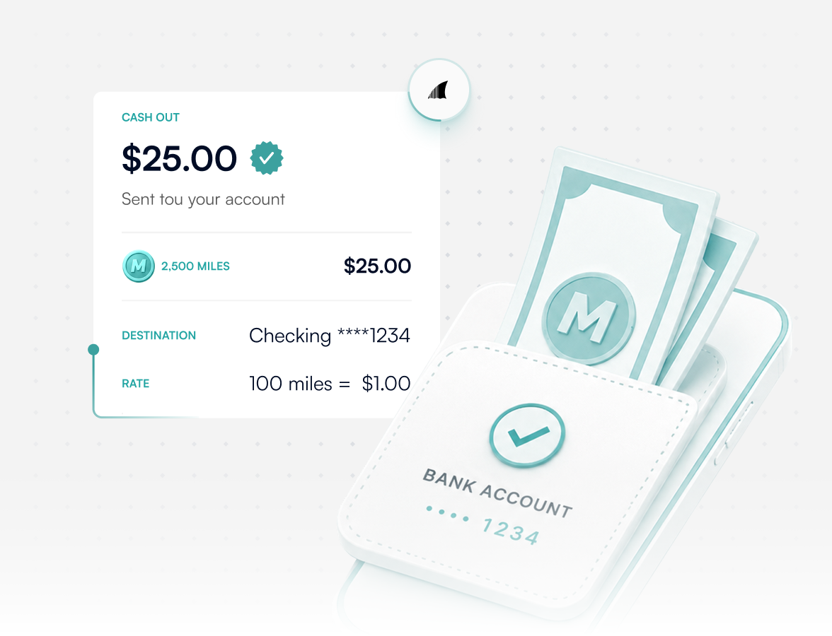 Cash-out reward sent to a borrower's checking account